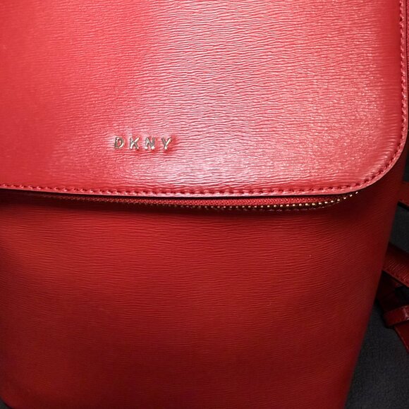 DKNY Bryant Red Leather Backpack main image 6